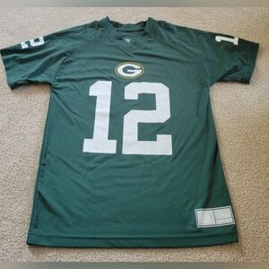 Green Bay Packers youth large 14/16 #12 Aaron Rodgers jersey nfl team apparel
